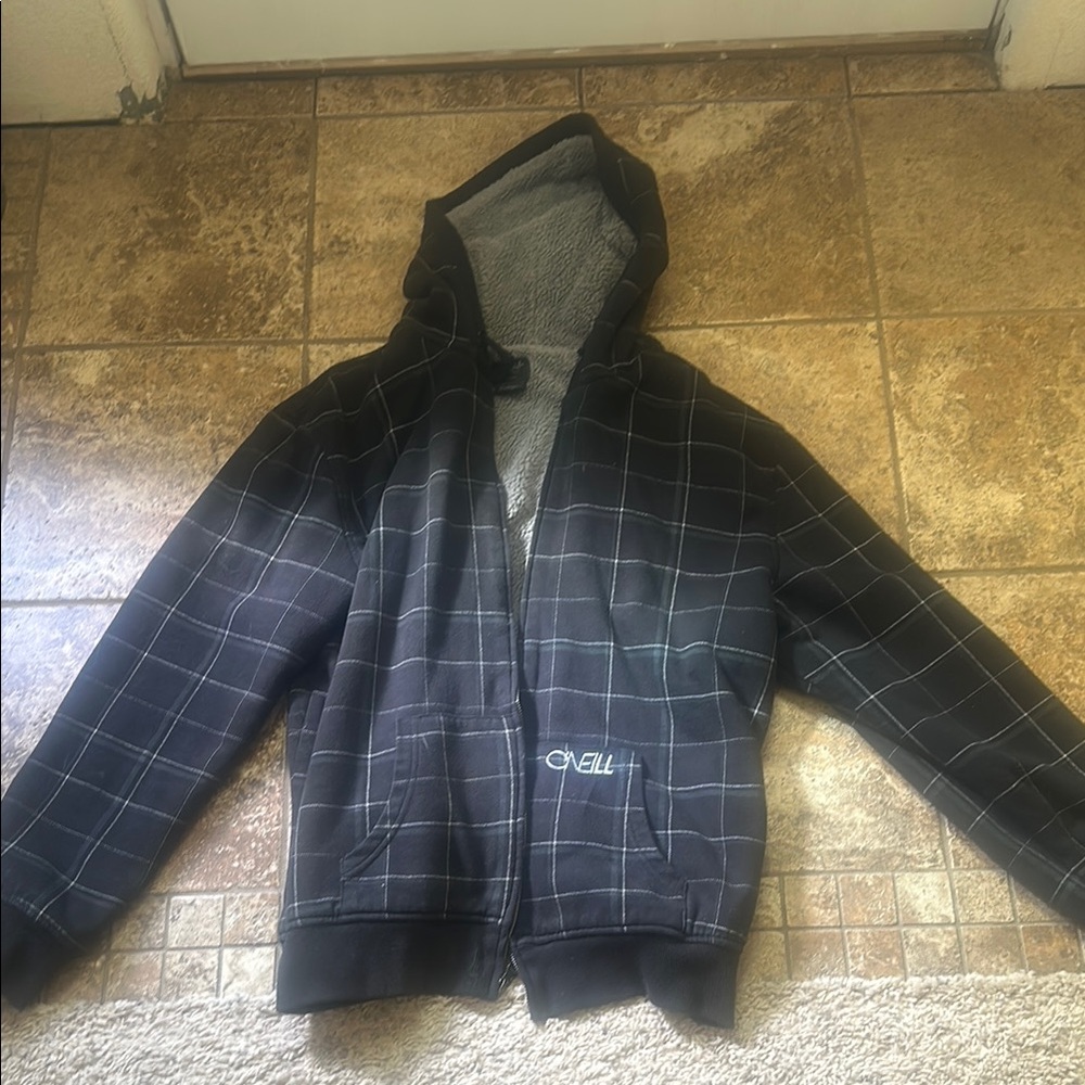 O'Neill Black Checkered Hoodie